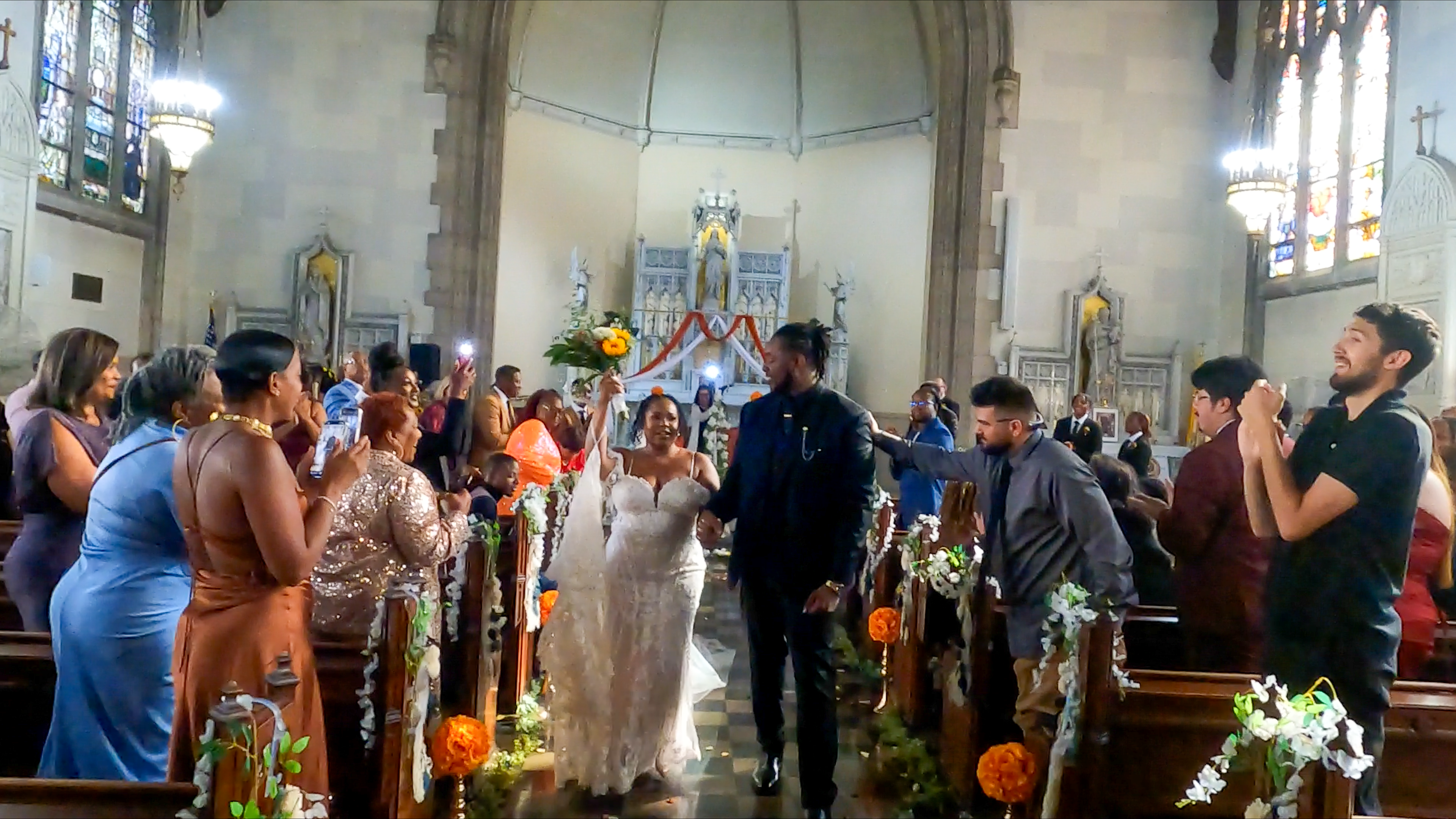 Timeless black and white wedding portrait in Michigan